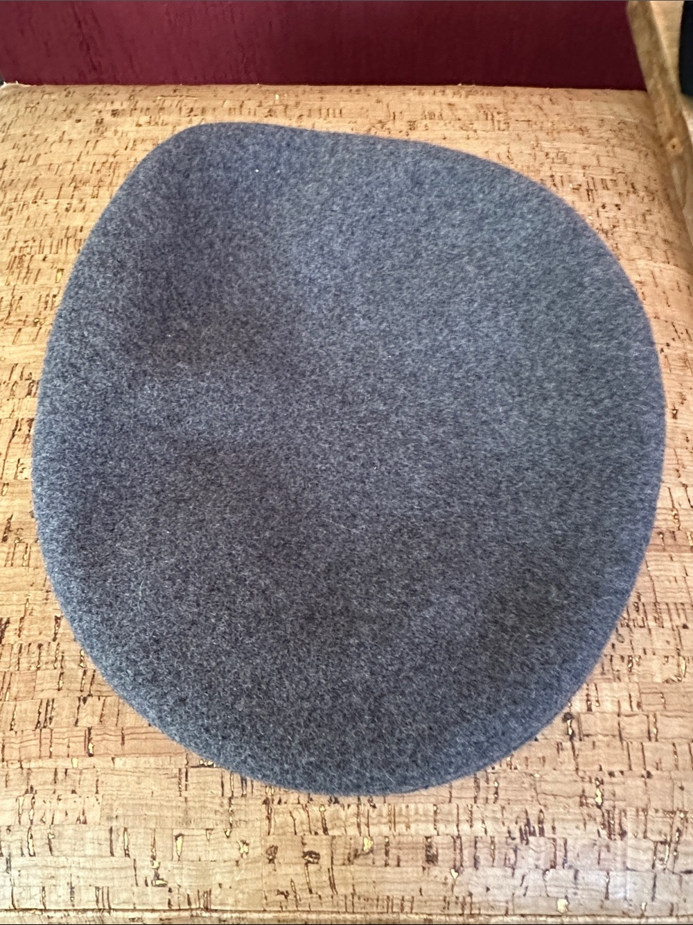 Vintage Kangol 504 wool flat cap in gray